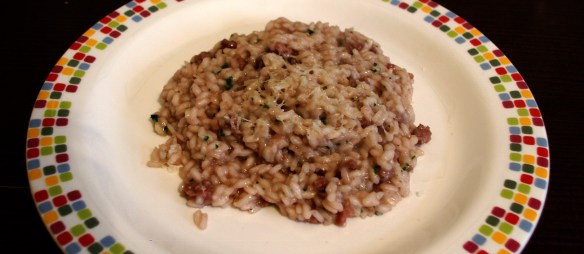 Risotto monzese impiattato