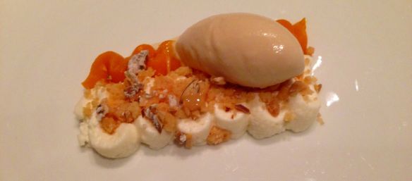 zucca, yogurt e gelato alle arachidi - Berton