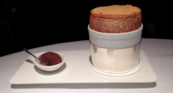 English peppermint soufflé @ Restaurant Gordon Ramsay
