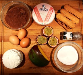 Ingredienti tiramisù esotico