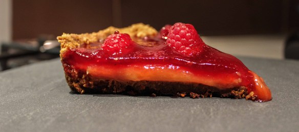 Torta rabarbaro e lamponi