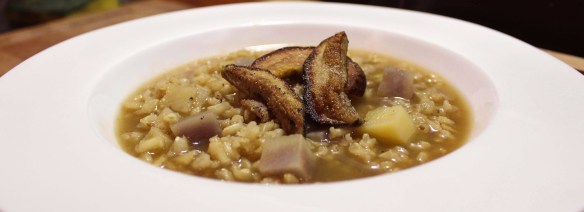 Minestra due patate e due porcini