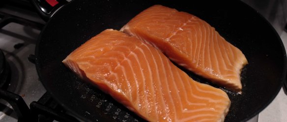 Salmone in cottura